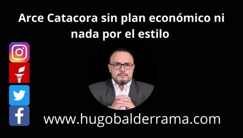 AgregArce Catacora sin plan económico ni nada por el estilo ar un subtítulo
