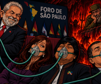 Caricatura política en el infierno revolucionario